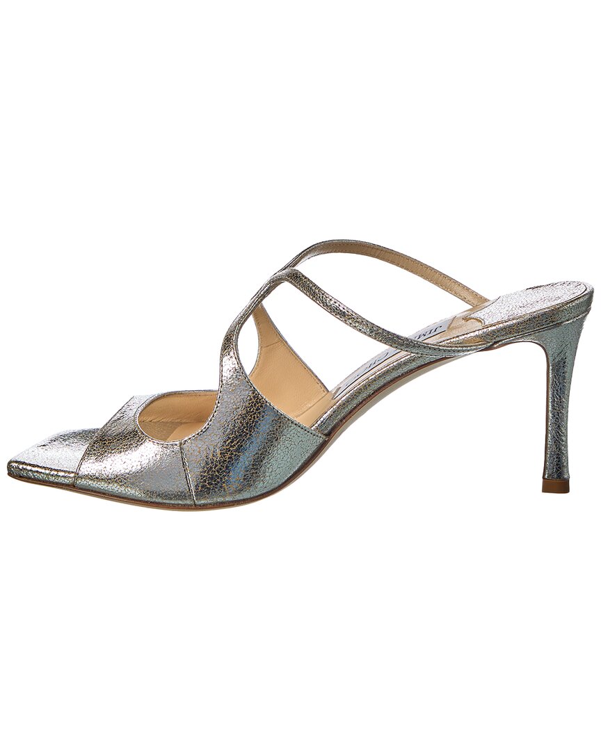 Jimmy Choo Anise 75 Glitter Leather Sandal Women's