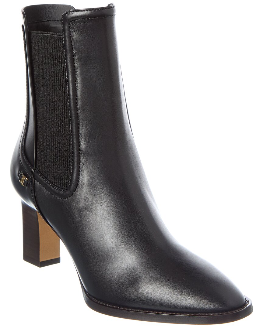 Ferragamo Toren Leather Bootie In Black