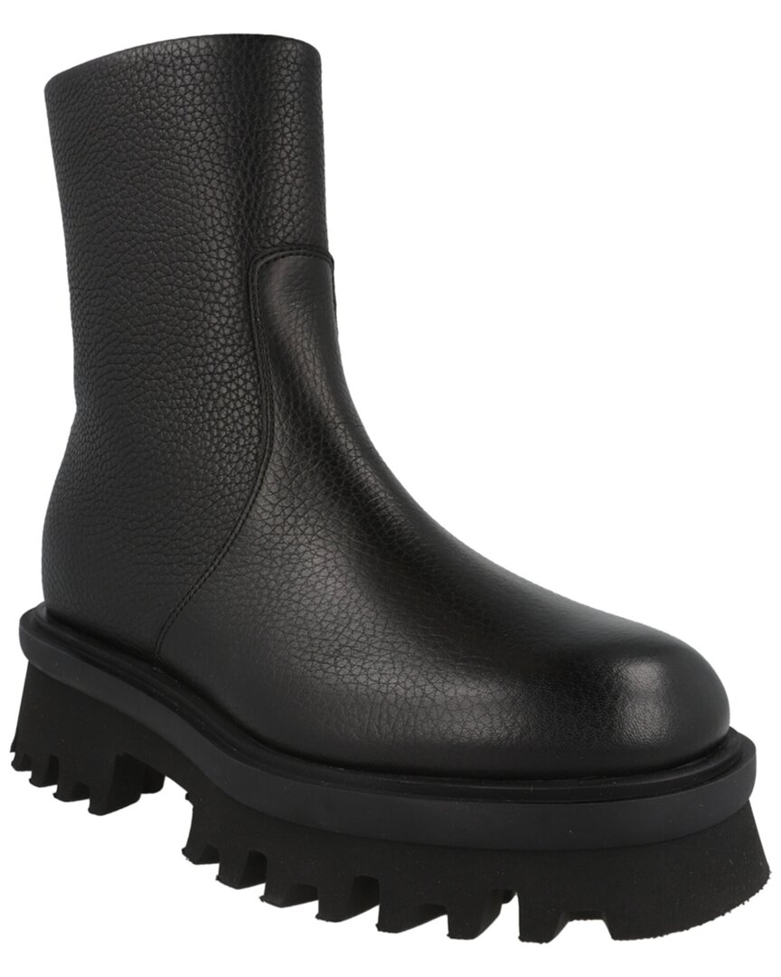 Ferragamo Klem Leather Boot In Black