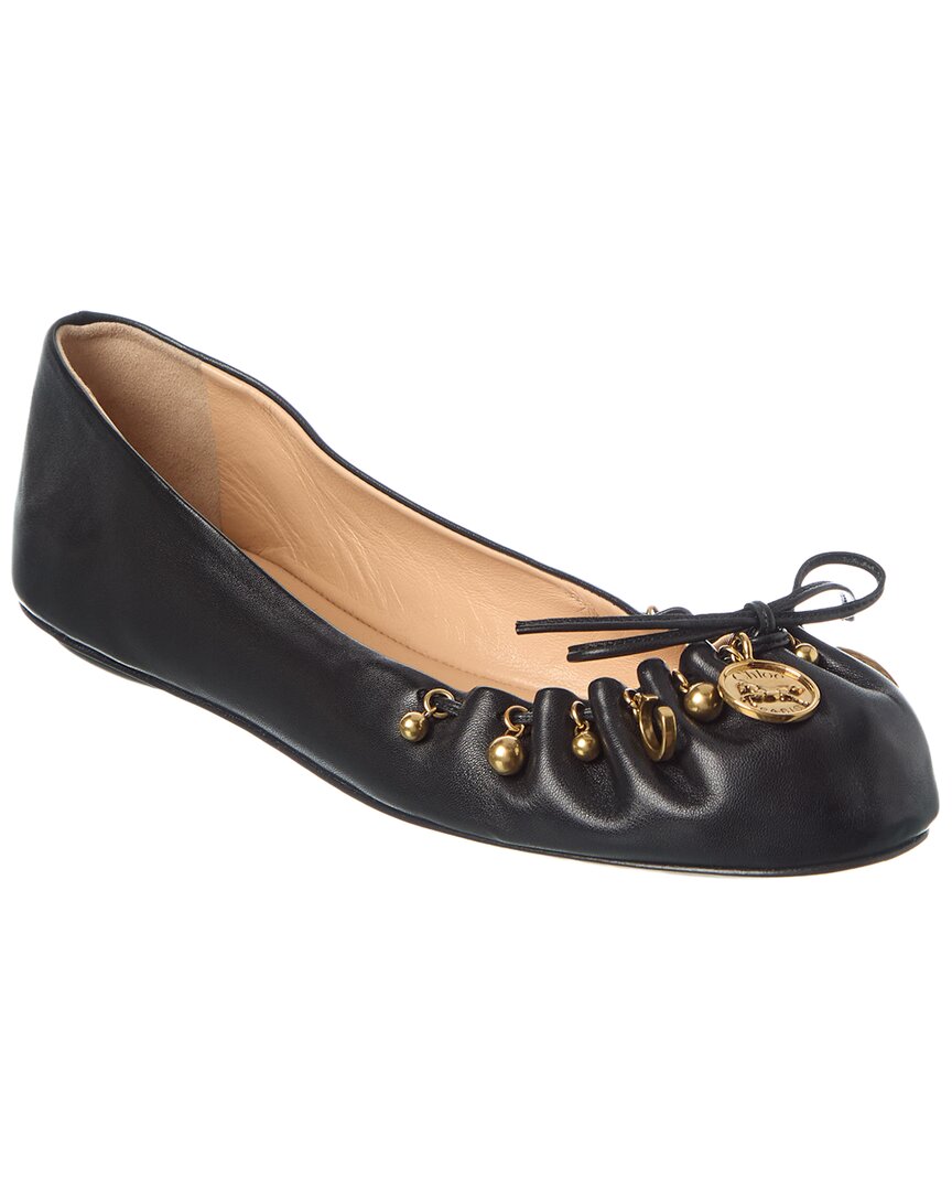 Chloé Chloe Logo Leather Ankle Boot In Black