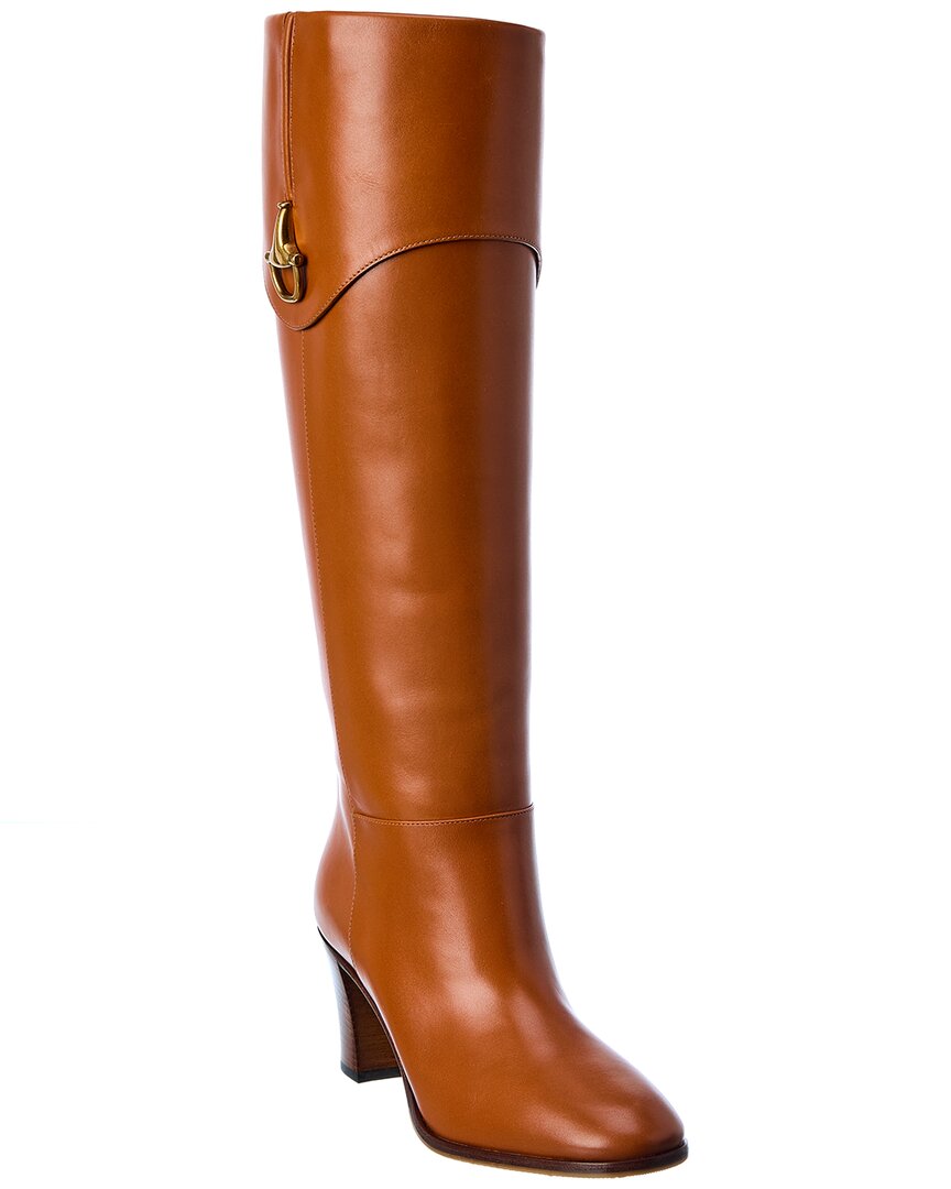 Gucci Horsebit Detail Knee-high Boots