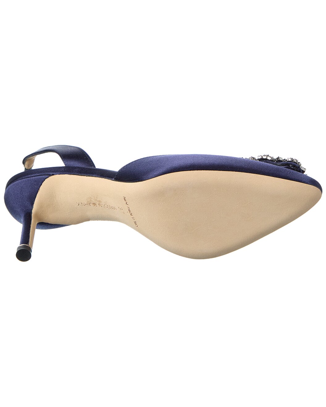 Gilt - Manolo Blahnik - Hangisli 70 Satin Slingback Pump