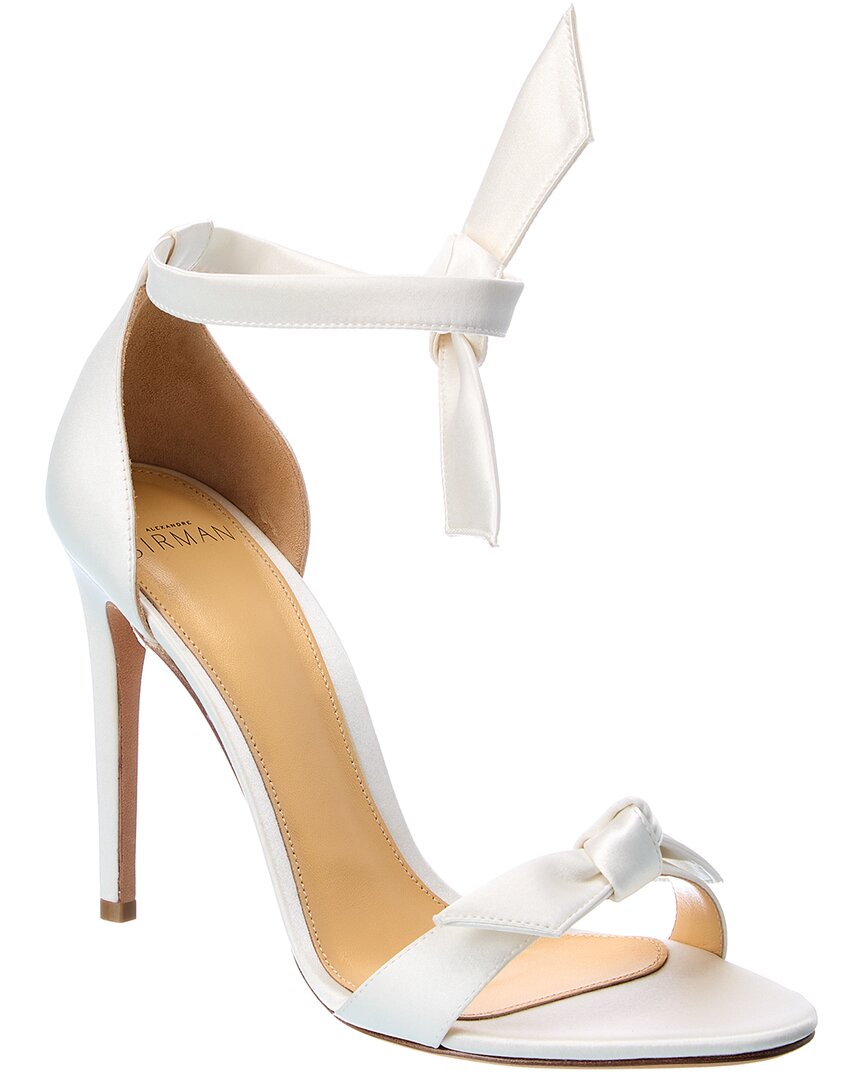 Alexandre Birman Clarita Ankle Tie Sandal In White