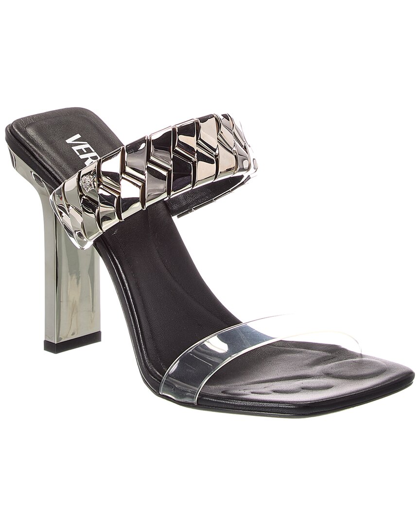 Versace 105mm Slice Sandals In Animal Print