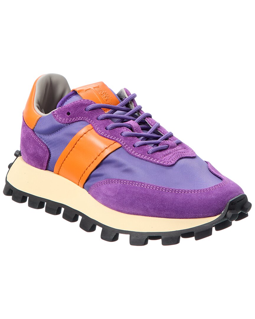 Tod's Sportiva Canvas & Leather Sneaker In Orange