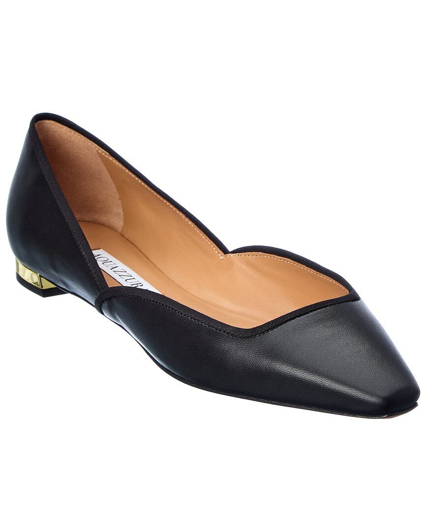 Aquazzura Women's Bellezza Ballet Flats In Black