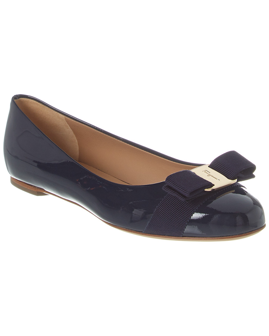 salvatore ferragamo women's varina patent ballet flat