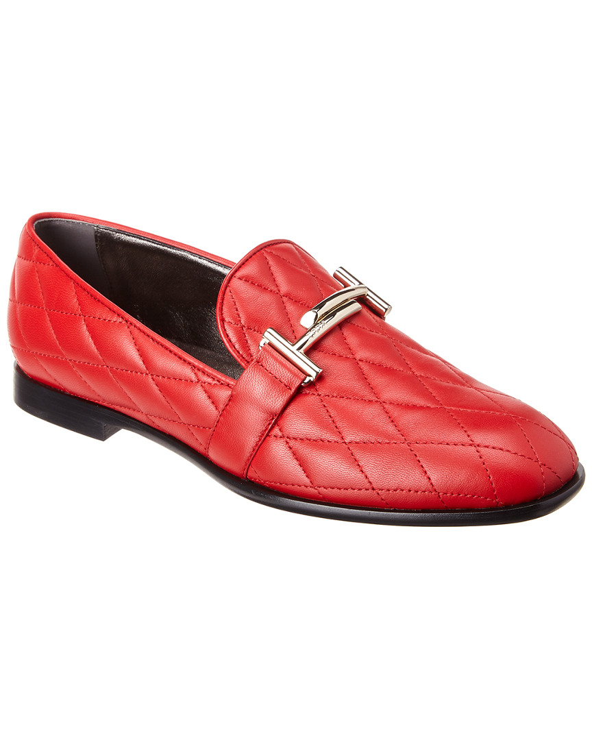 TOD'S TOD’S DOUBLE T QUILTED LEATHER LOAFER