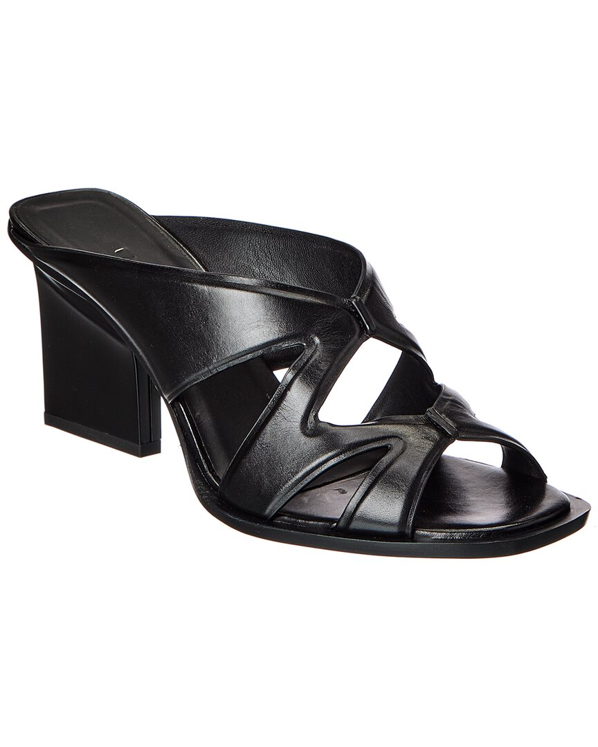 Max Mara Solid Color Sandals In Black