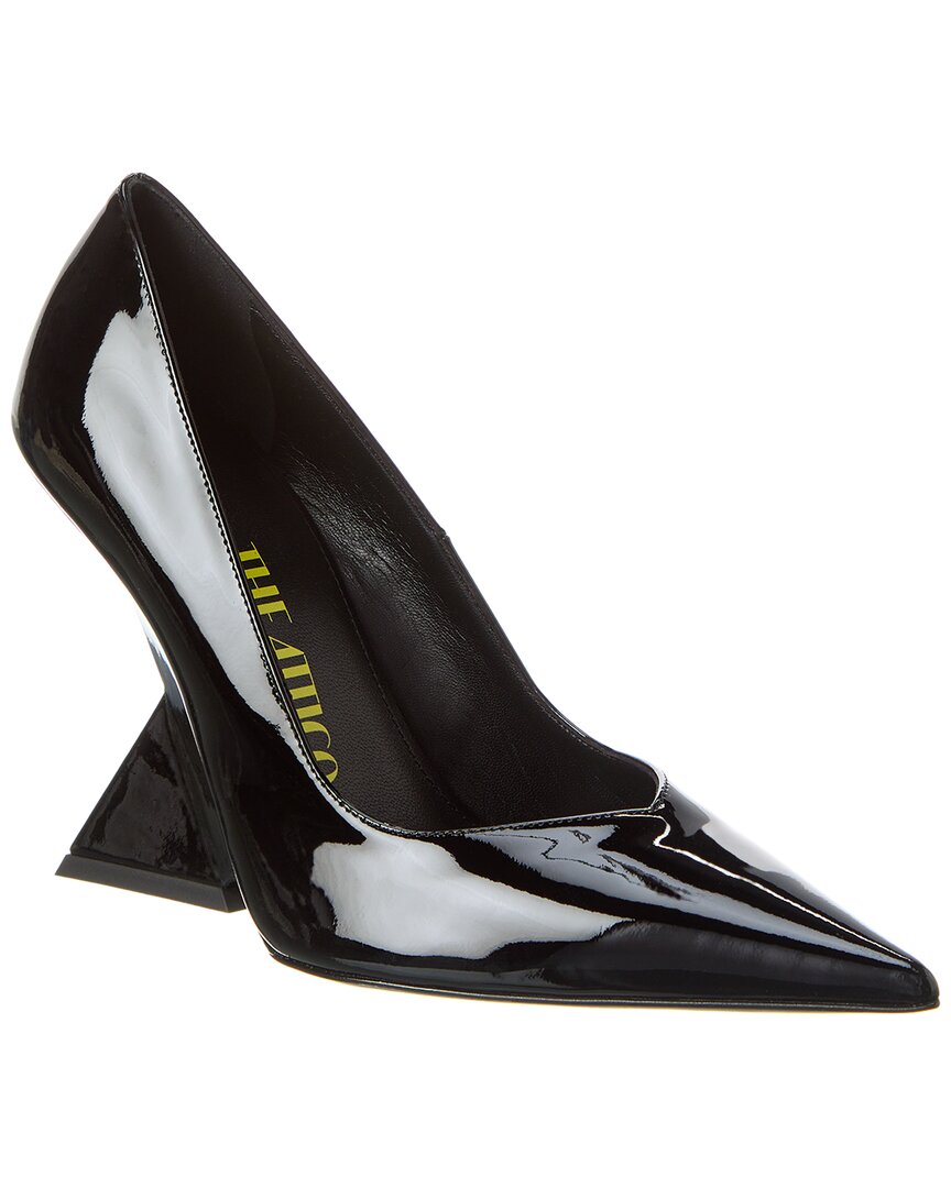 Attico Cheope 105mm Pointed-toe Pumps In Black