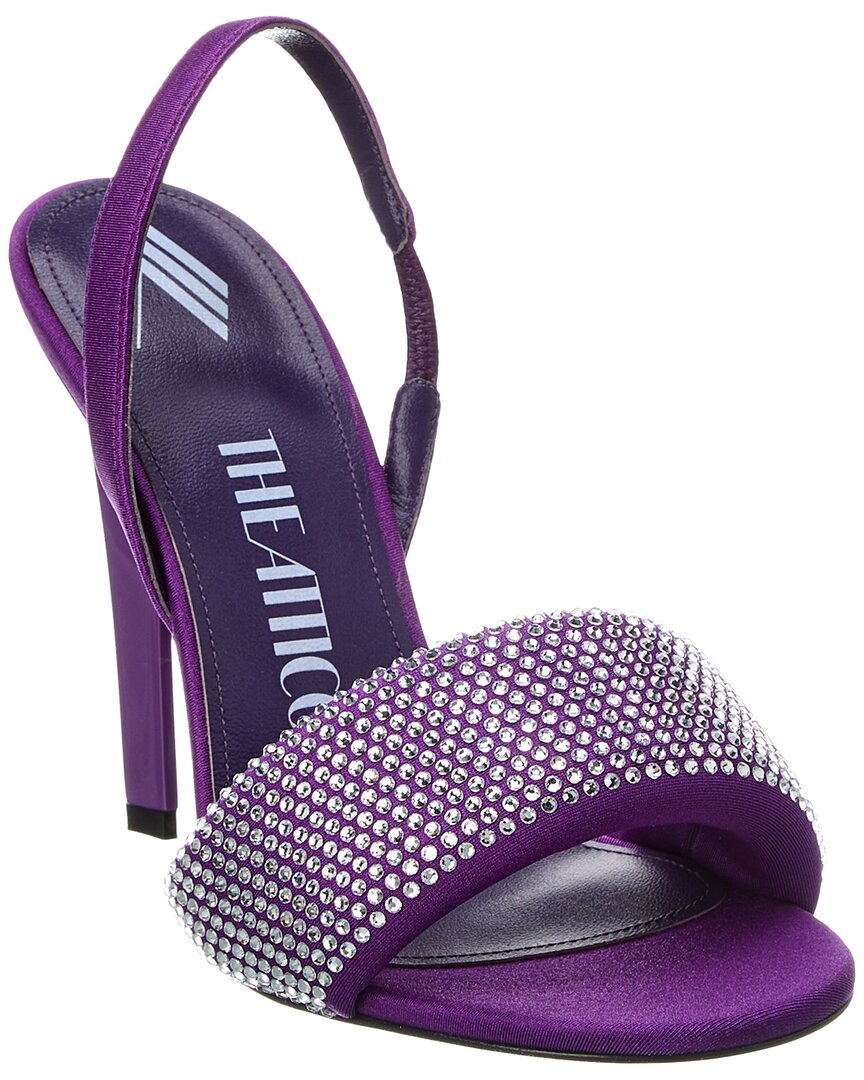 Shop Attico The  Rem 105 Slingback Sandal In Purple