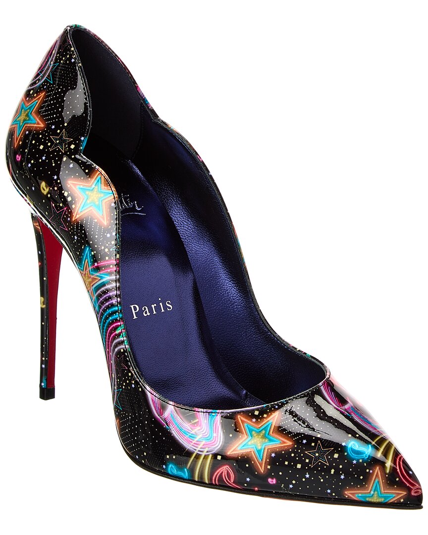 Shop Christian Louboutin Hot Chick 100 Patent Pump In Black