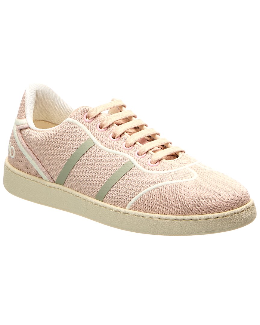 Ferragamo Dedalo Technical Fabric Logo Sneakers In Neutral