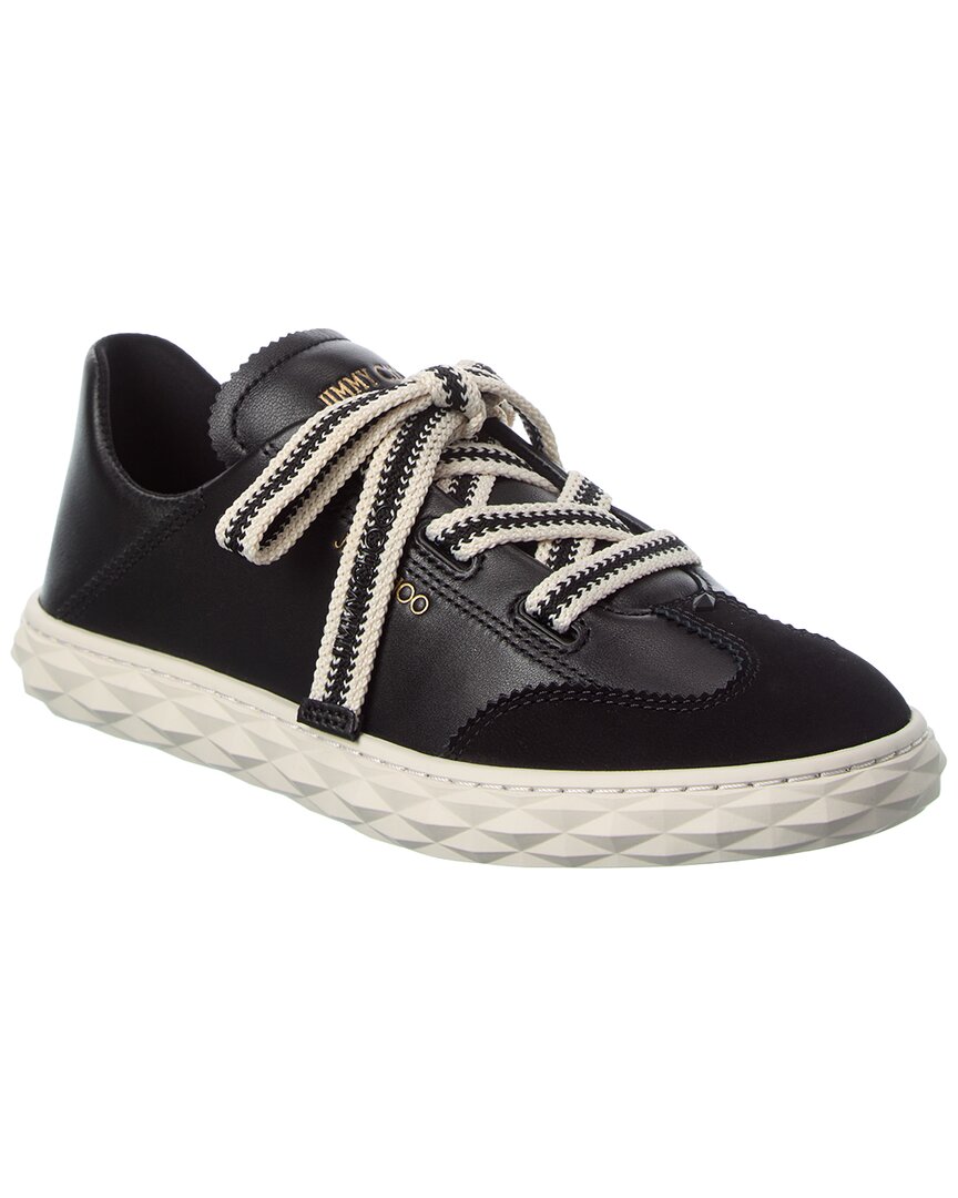 Jimmy Choo Diamond Light Flex/F Leather Sneaker Women's Black 36
