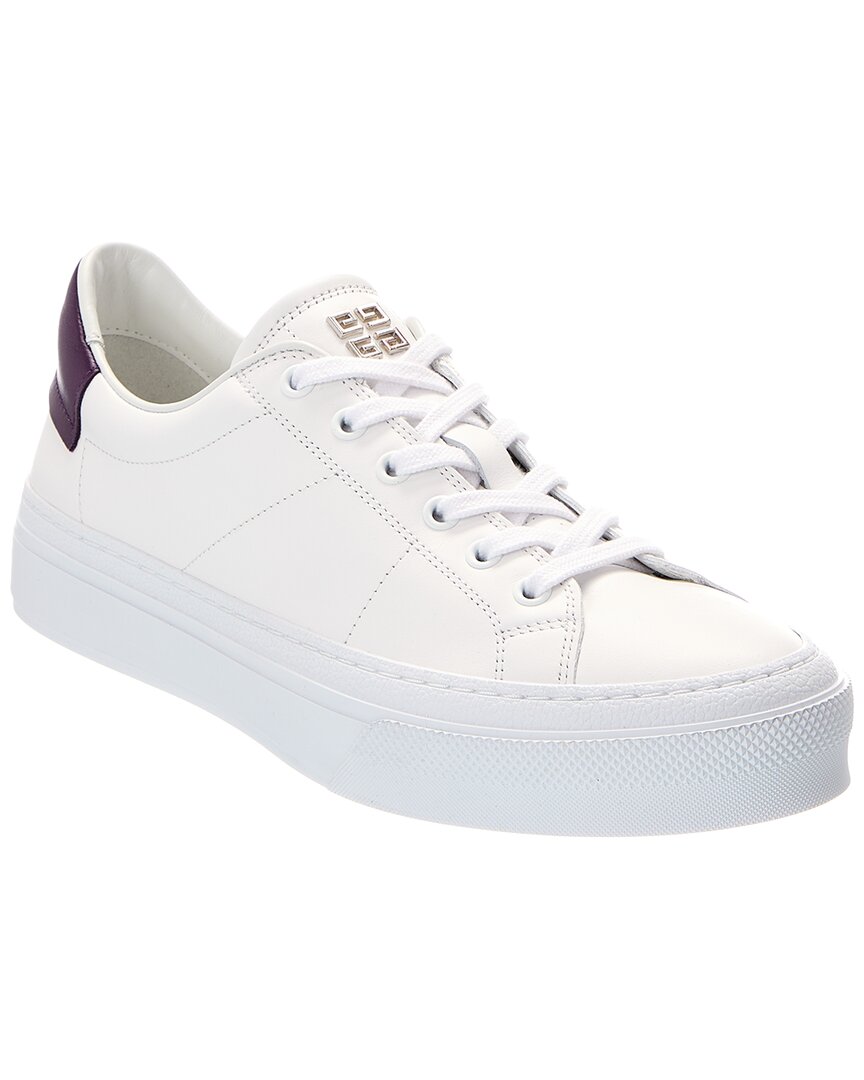 Givenchy Logo Leather Sneaker In White