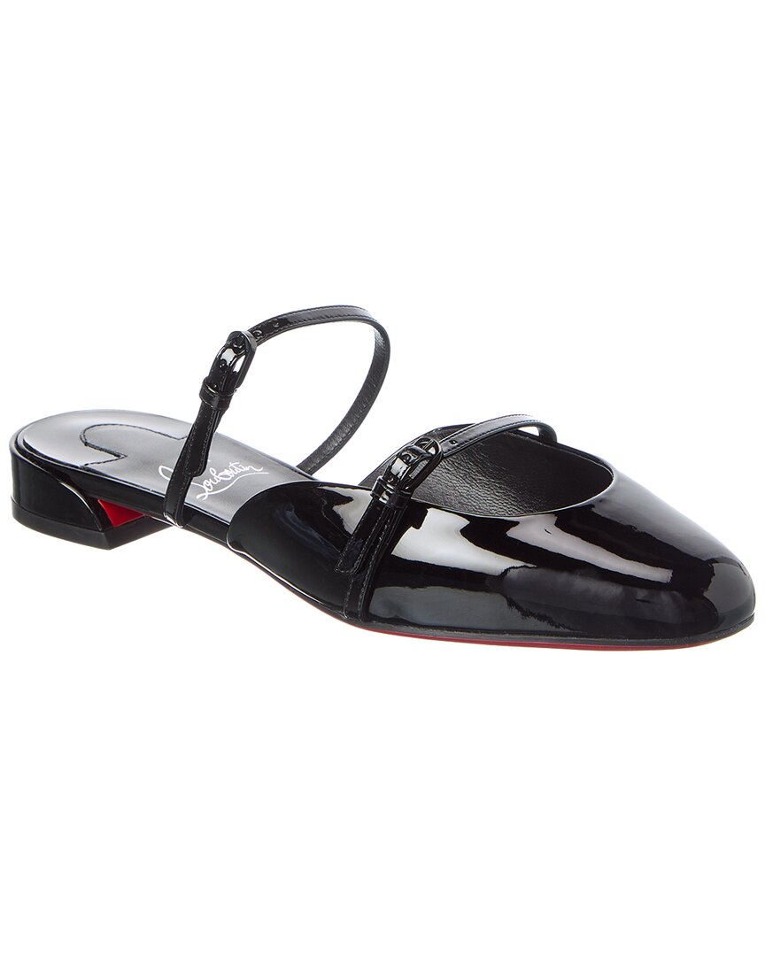 Christian Louboutin Jane Nina Patent Mule In Black