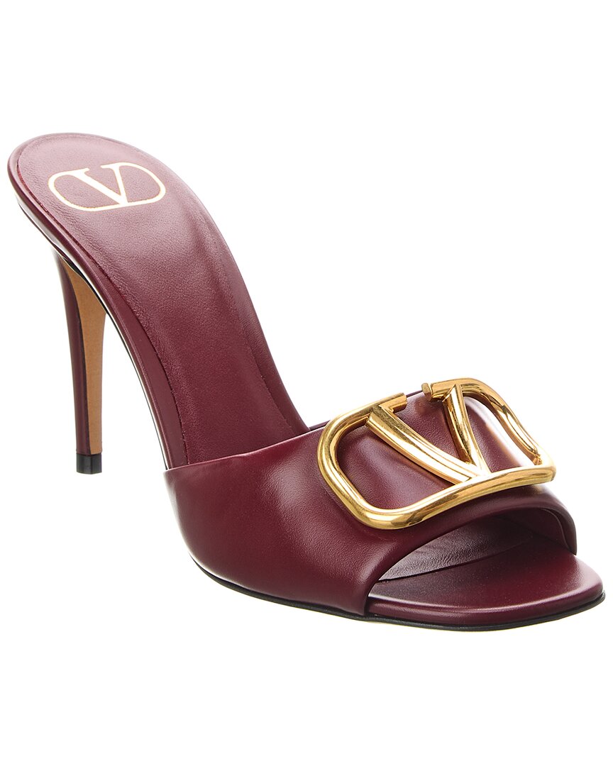 Shop Valentino Vlogo Signature 90 Leather Sandal In Red