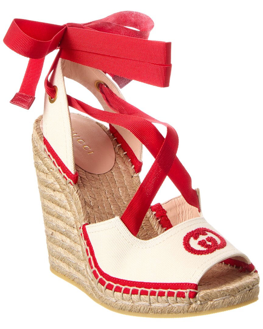 Gucci cheap red wedges