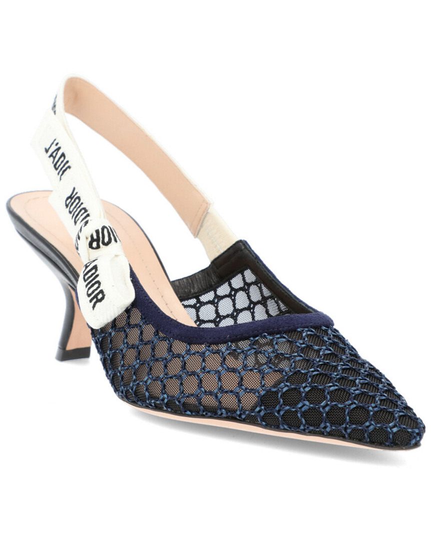 dior mesh slingback