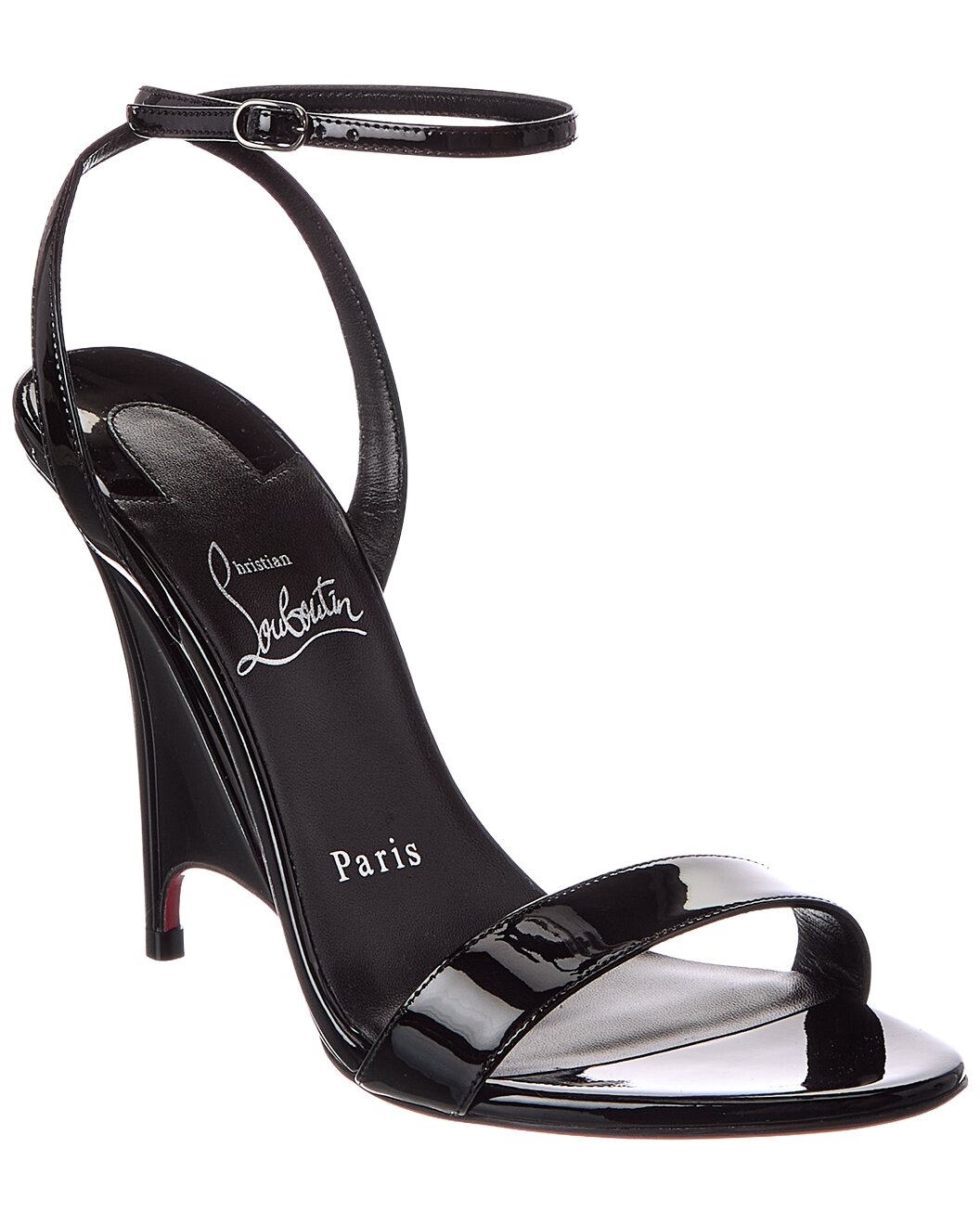 Gilt - Christian Louboutin - Sofia Z 100 Patent Wedge Sandal