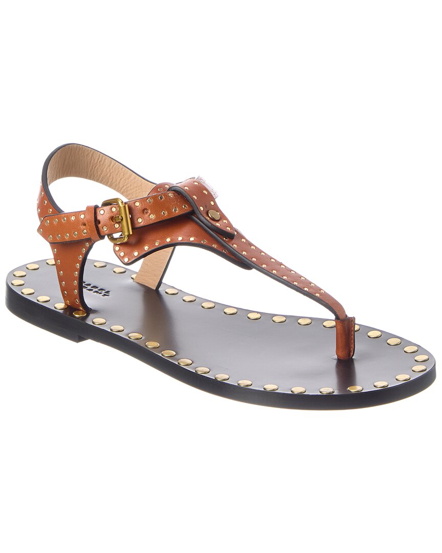 Isabel Marant Stud-embellished Thong-strap Sandals In Multi