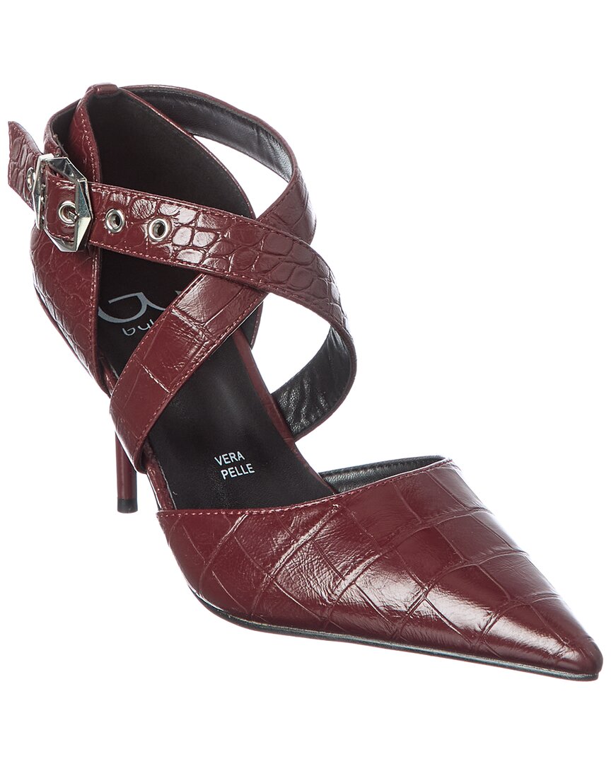 Byblos Embossed Sandal In Brown