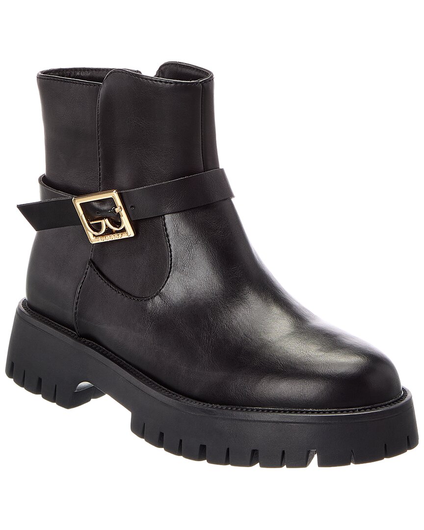 Byblos Leather Boot In Black