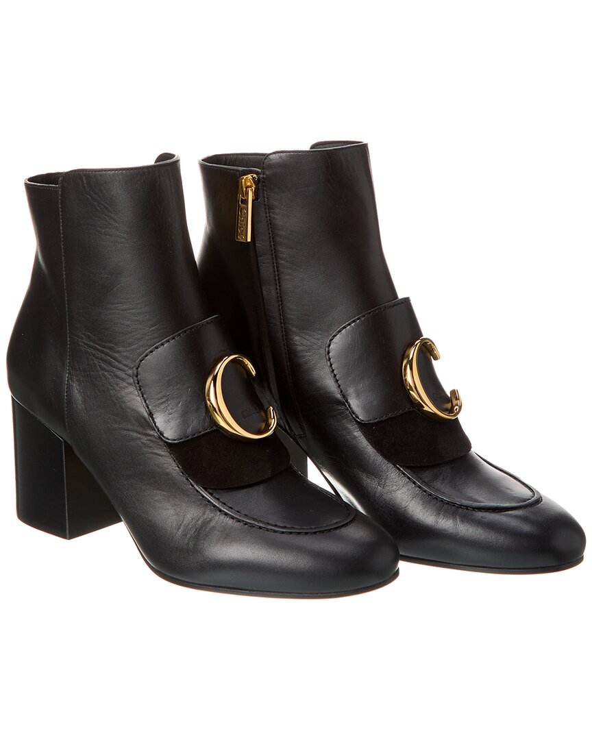 Chloé C Laurena Leather Bootie (authentic )