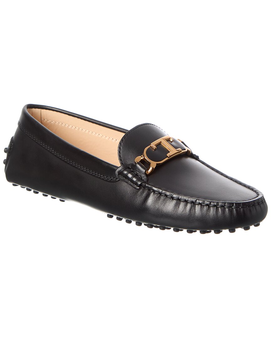 Tod's Leather Loafer In Black
