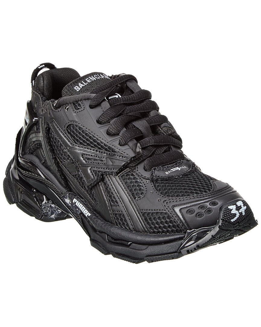 Balenciaga X Under Armour Runner Ripstop Sneakers In Black