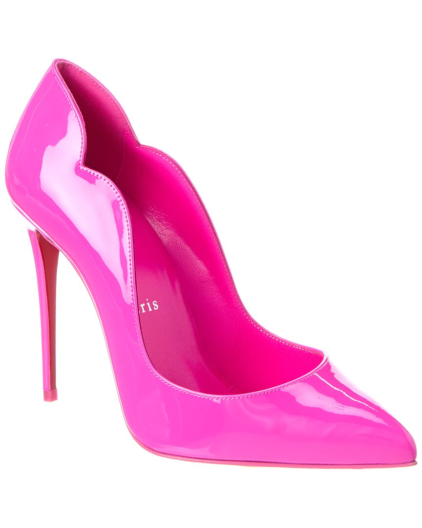 Shop Christian Louboutin Hot Chick 100 Patent Pump In Pink