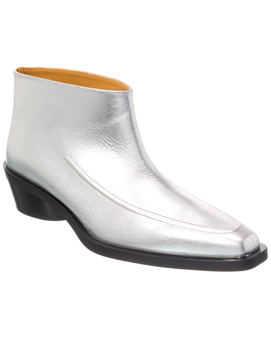 Proenza Schouler Dnu Pack  Leather Boot In Gray