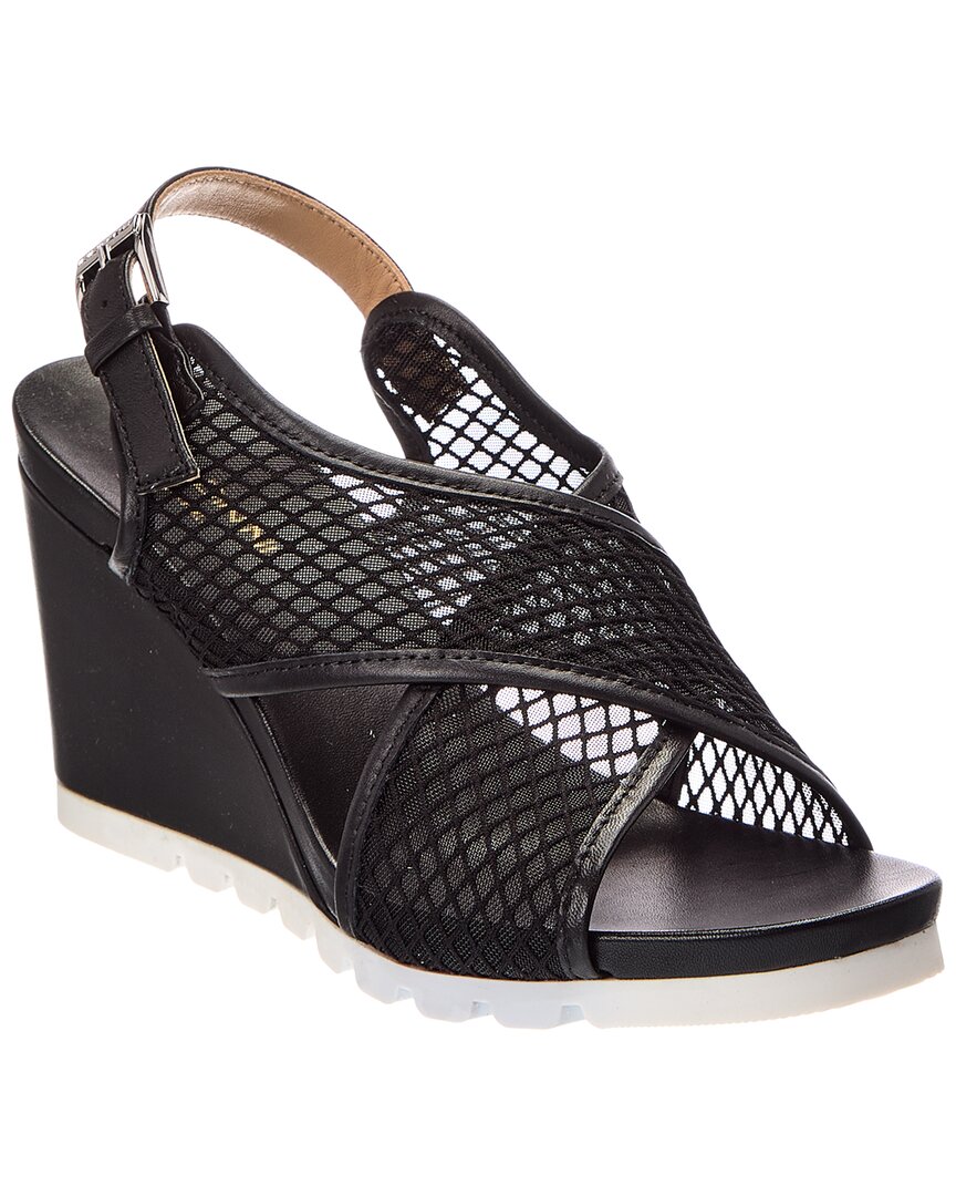 Baldini Leather Sandal In Black
