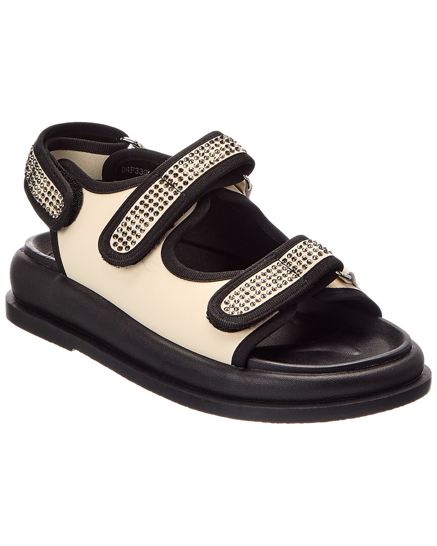 Baldini Leather Sandal In Black