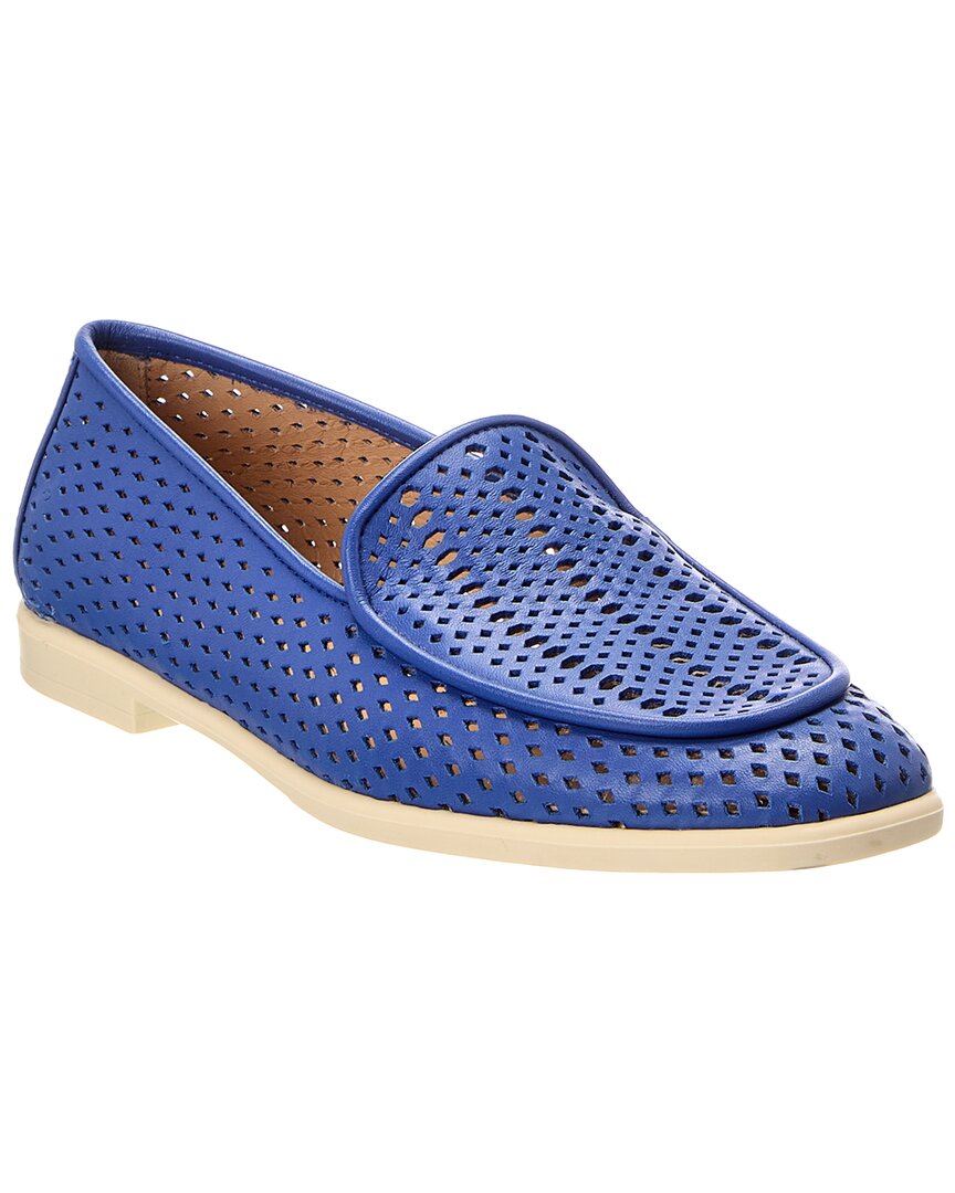 Baldini Leather Loafer In Blue