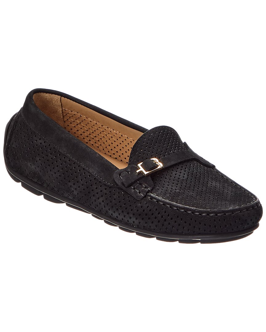 Baldini Leather Loafer In Black