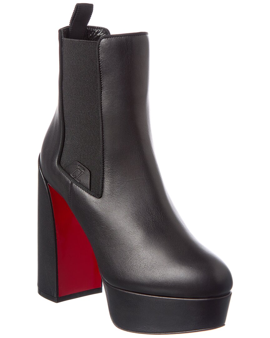 Christian Louboutin Movidastic 130 Leather Platform Bootie In Multi