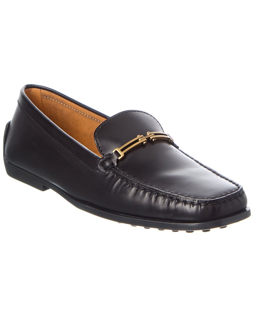 Tod's Leather Loafer In Black