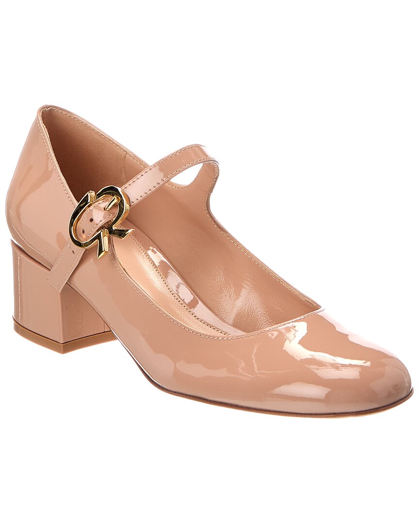 Gianvito Rossi Patent Pump In Beige