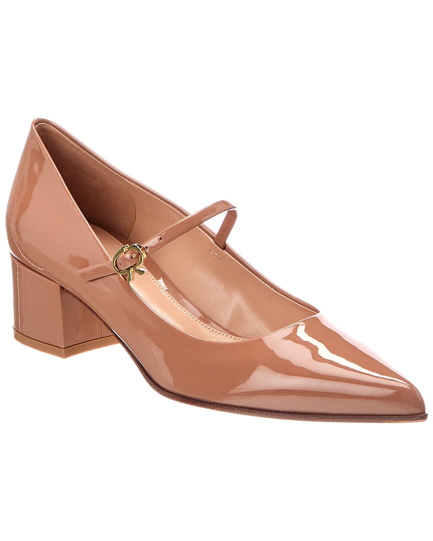 Gianvito Rossi Patent Pump In Beige