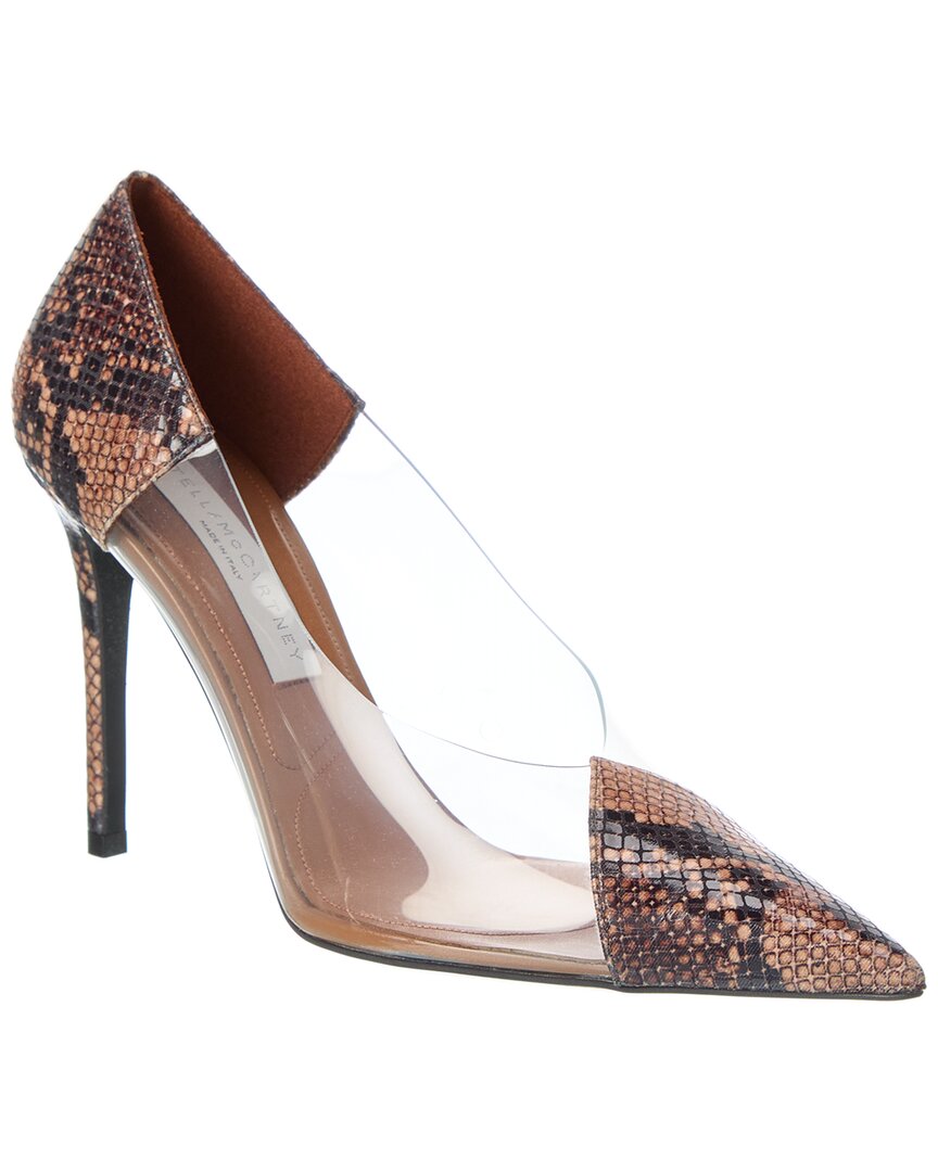 Stella Mccartney Agout Longue Polyster Pump In Brown