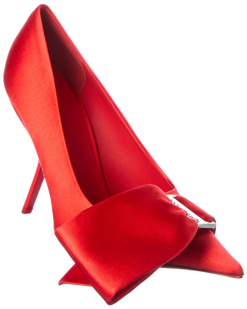 Ferragamo Satin 100 Pump In Multi