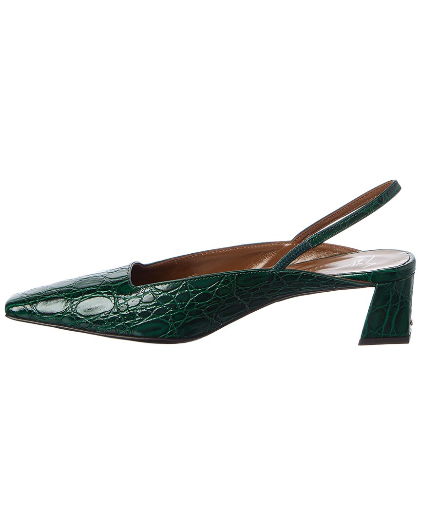 Giuseppe Zanotti Brenda 45 Croc-embossed Leather Slingback Pump In Multi