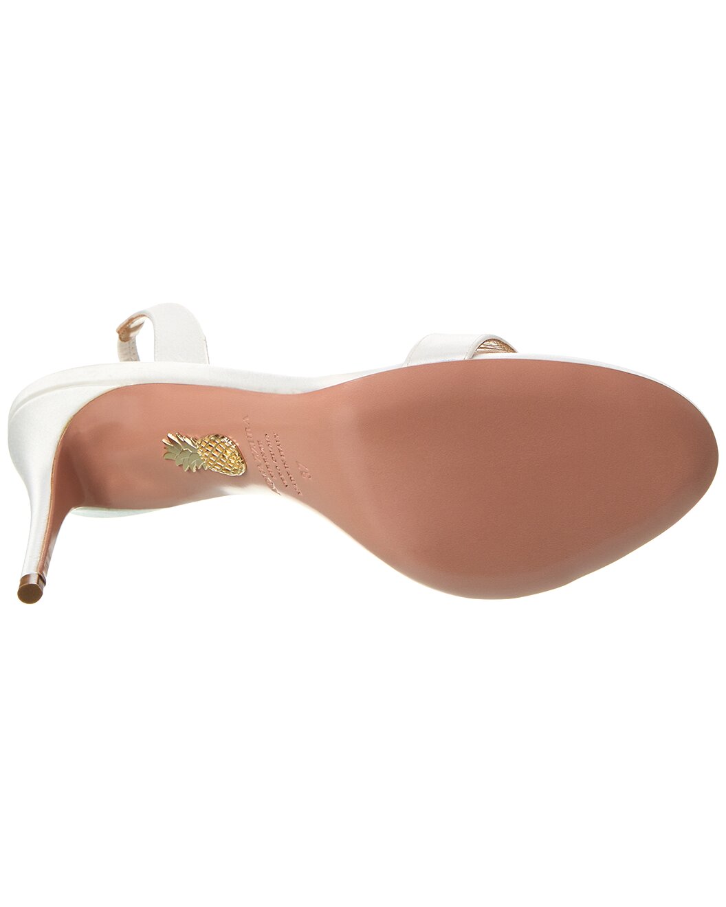 Gilt - Aquazzura - So Nude 85 Satin Slingback Sandal