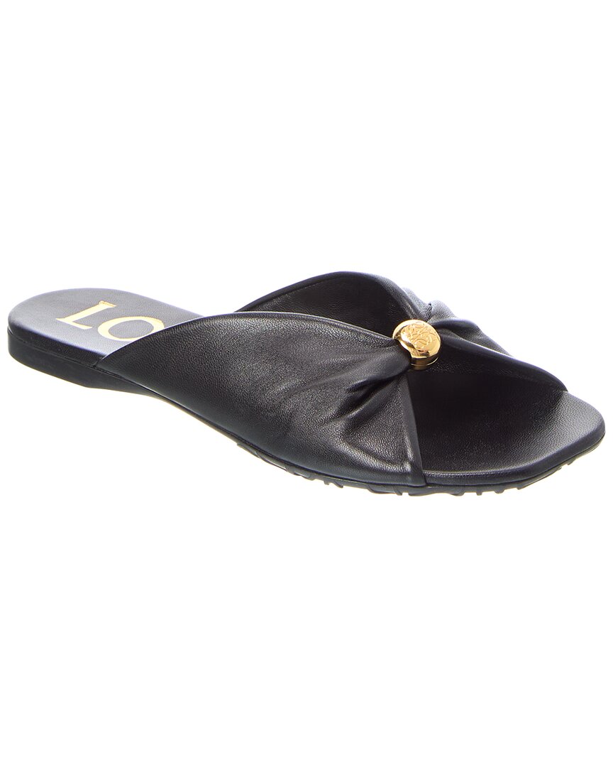Loewe Pebble Soft Leather Slide