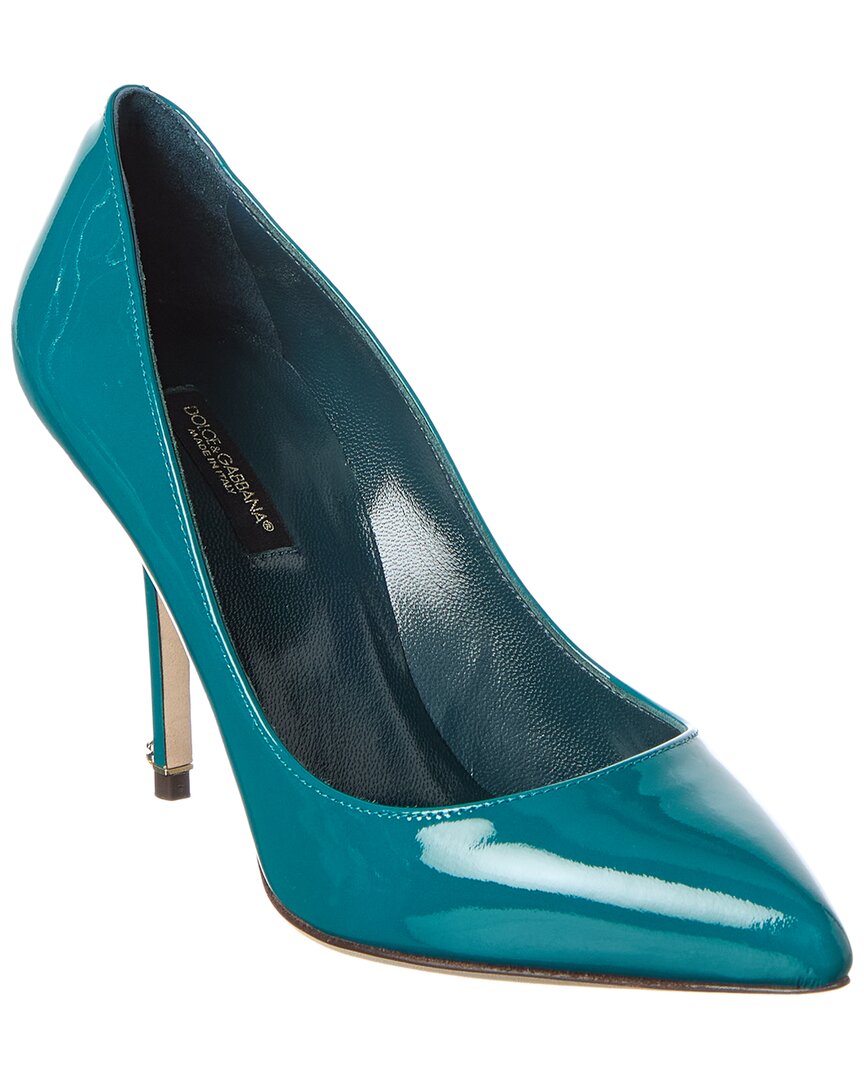 Dolce & Gabbana Dnu Inv  Dg 89 Patent Pump In Green