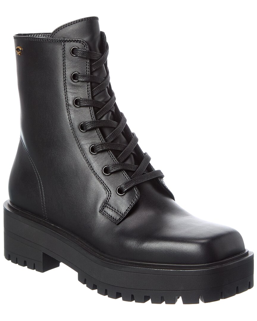 Gianvito Rossi Leather Boot In Black
