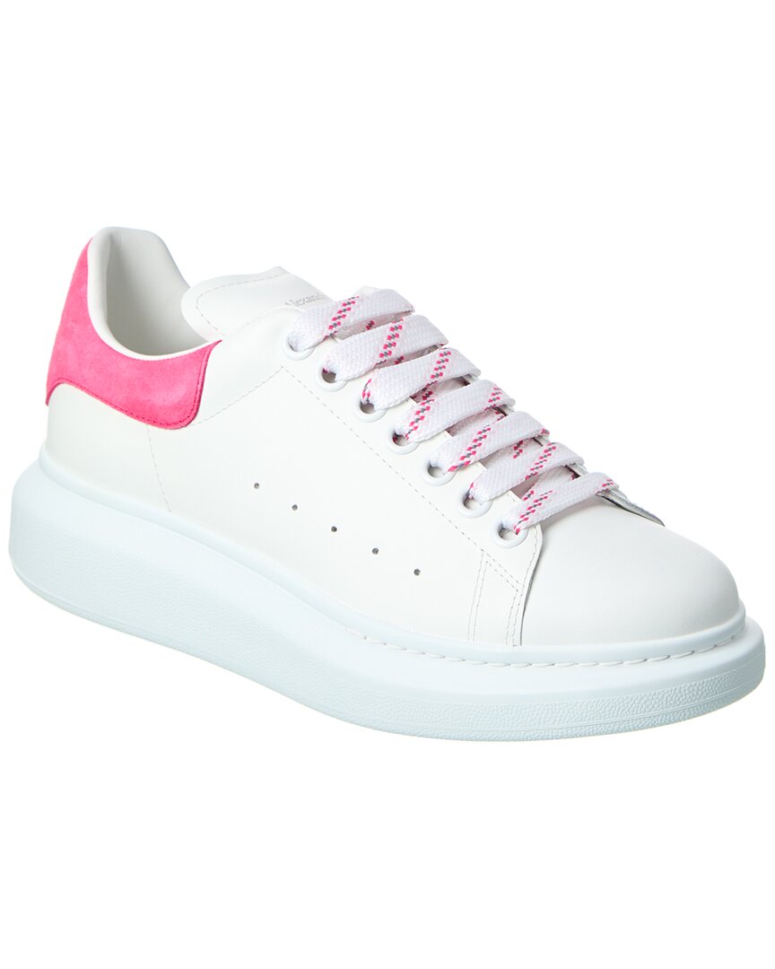 Alexander McQueen Oversized Sneakers in White & Luminous Orange