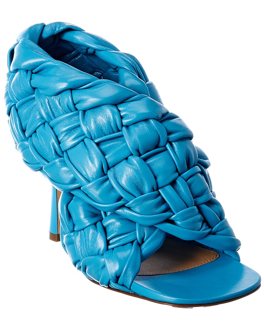 Bottega Veneta Bv Board Leather Sandal In Blue