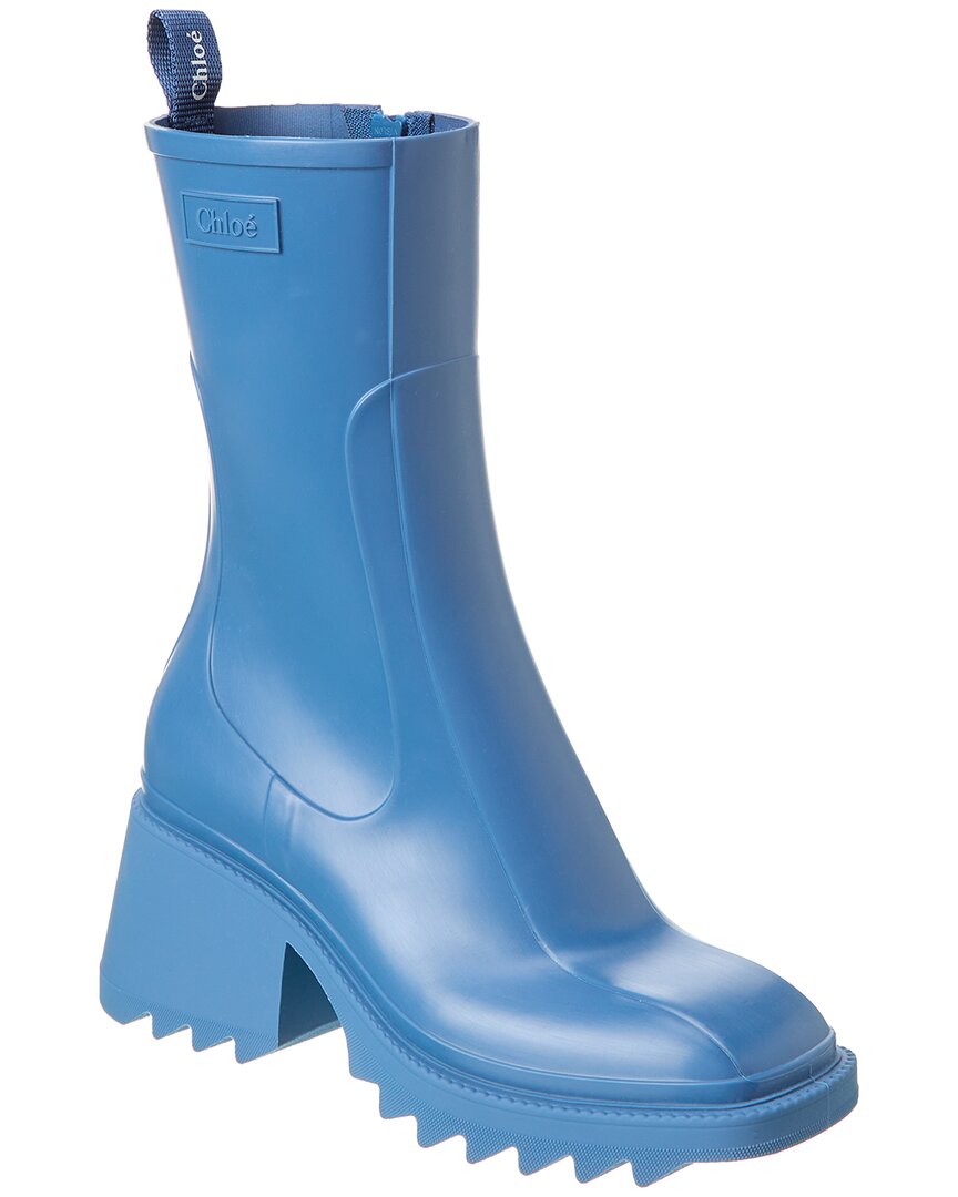 Shop Chloé Betty Rain Boot In Blue